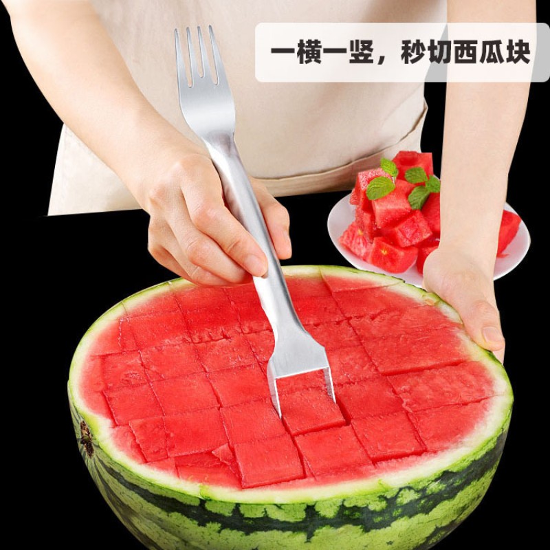 Kitchen Gadgets Cutting Tools - Stainless Steel Watermelon Cutter, Fancy Cutting
