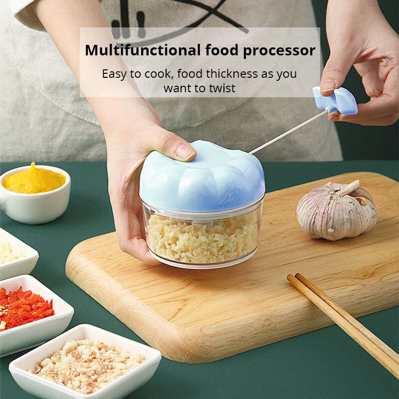 Kitchen Gadgets For Cooking - 1pc Blue/Pink Manual Garlic Masher Hand