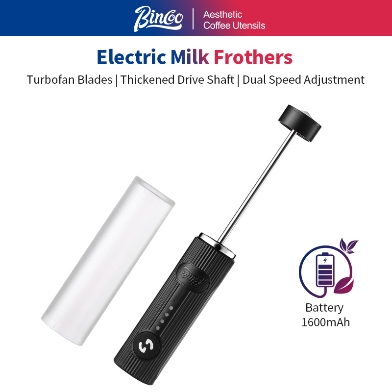 Healthy Kitchen Gadgets - BINCOO Electric Coffee Frother USB Rechargeable