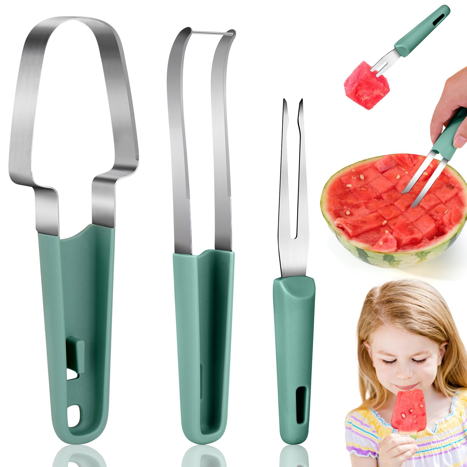 3 in 1 Watermelon Fork Slicer  - Watermelon Slicer Cutter ulasan dan harga