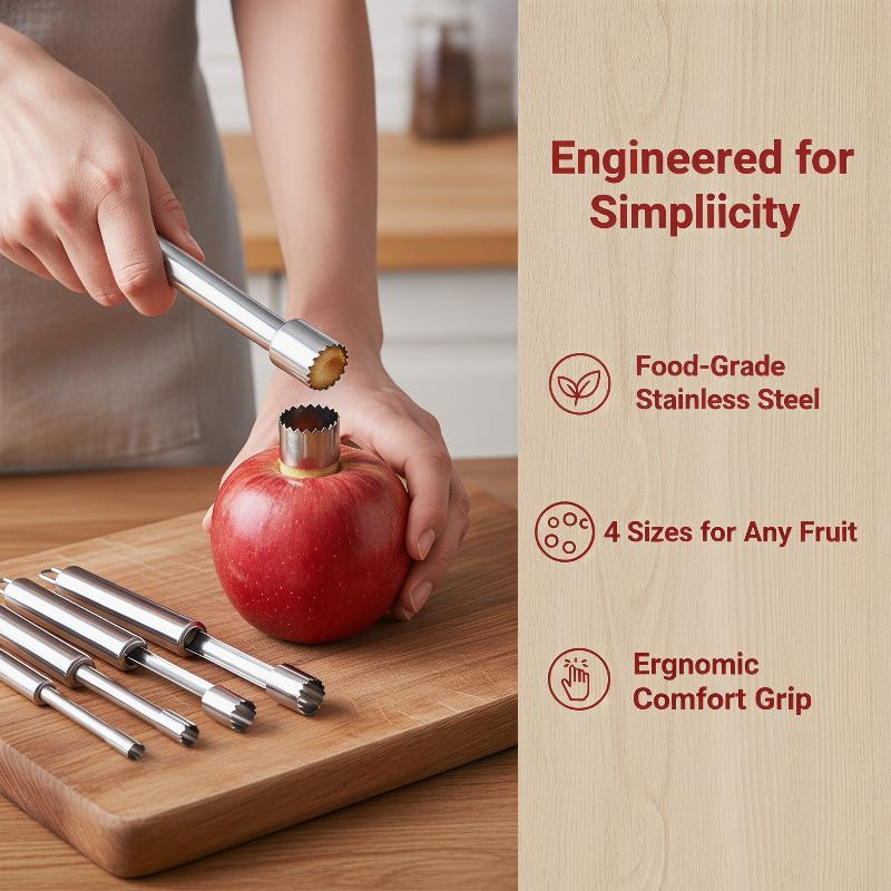 4pcs Fruit Core Remover Cutter - Kitchen Gadgets In ulasan dan harga