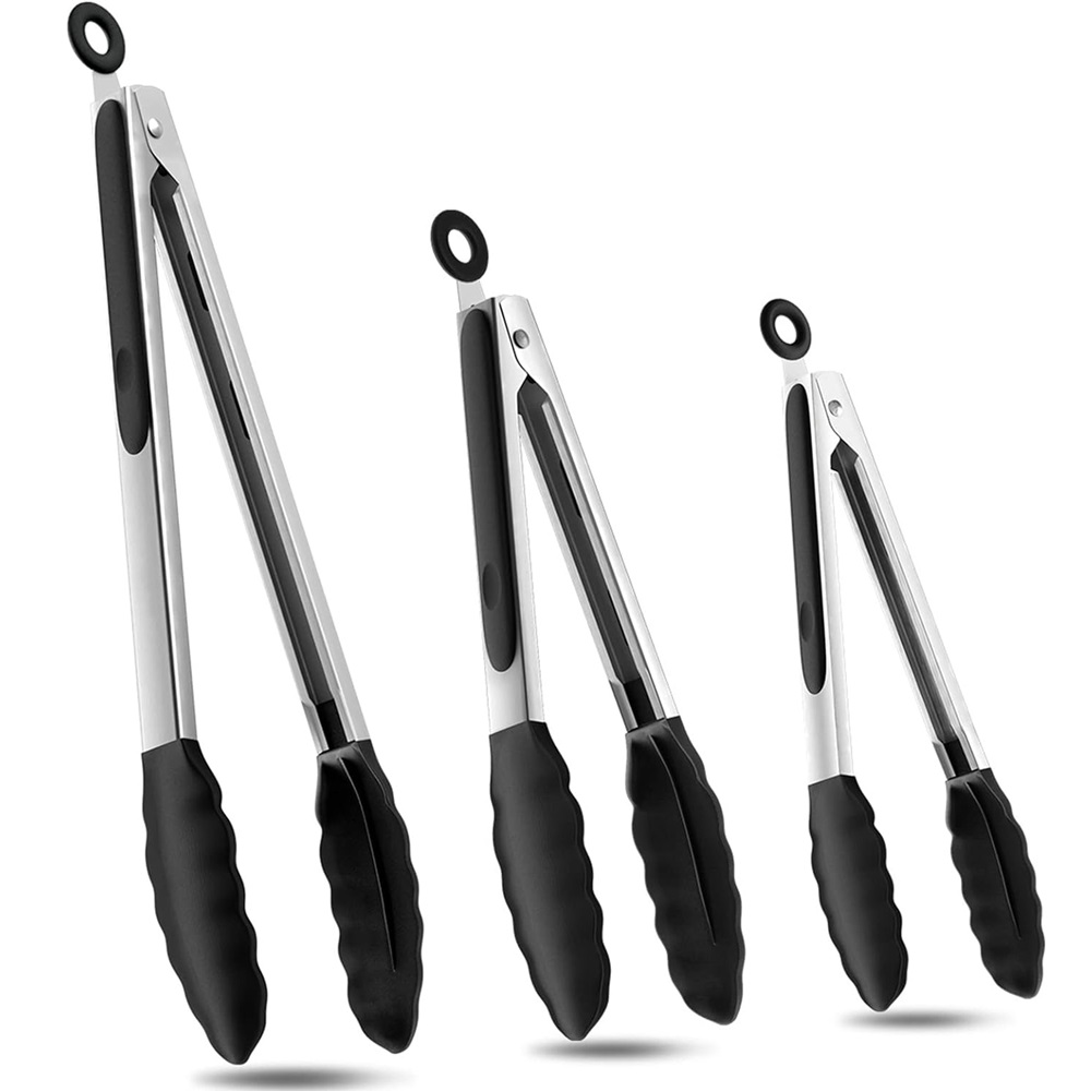 Silicone BBQ Grilling Tongs Ki - Kitchen Gadgets For Cooking ulasan dan harga