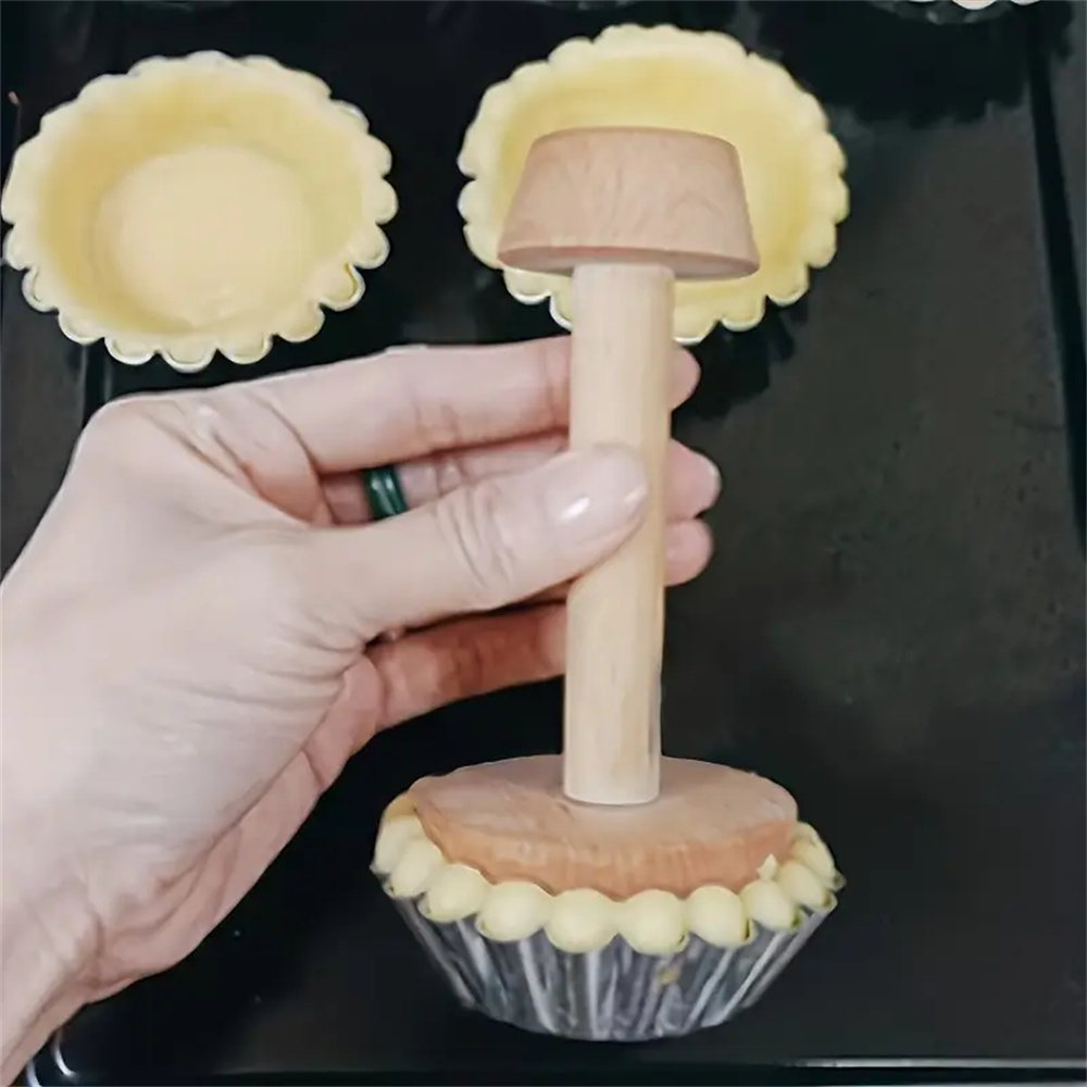 Premium Wooden Egg Tart Mold D - Kitchen Gadgets For Cooking ulasan dan harga
