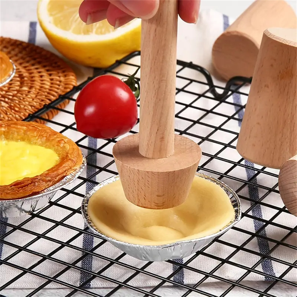 Premium Wooden Egg Tart Mold D - Kitchen Gadgets For Cooking ulasan dan harga