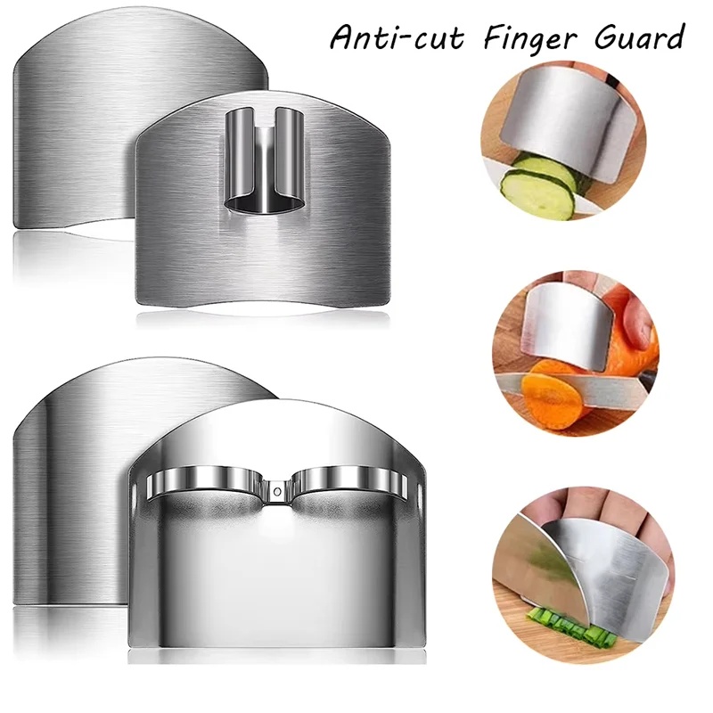 1-6Pcs Stainless Steel Finger  - Kitchen Gadgets Cutting Tools ulasan dan harga