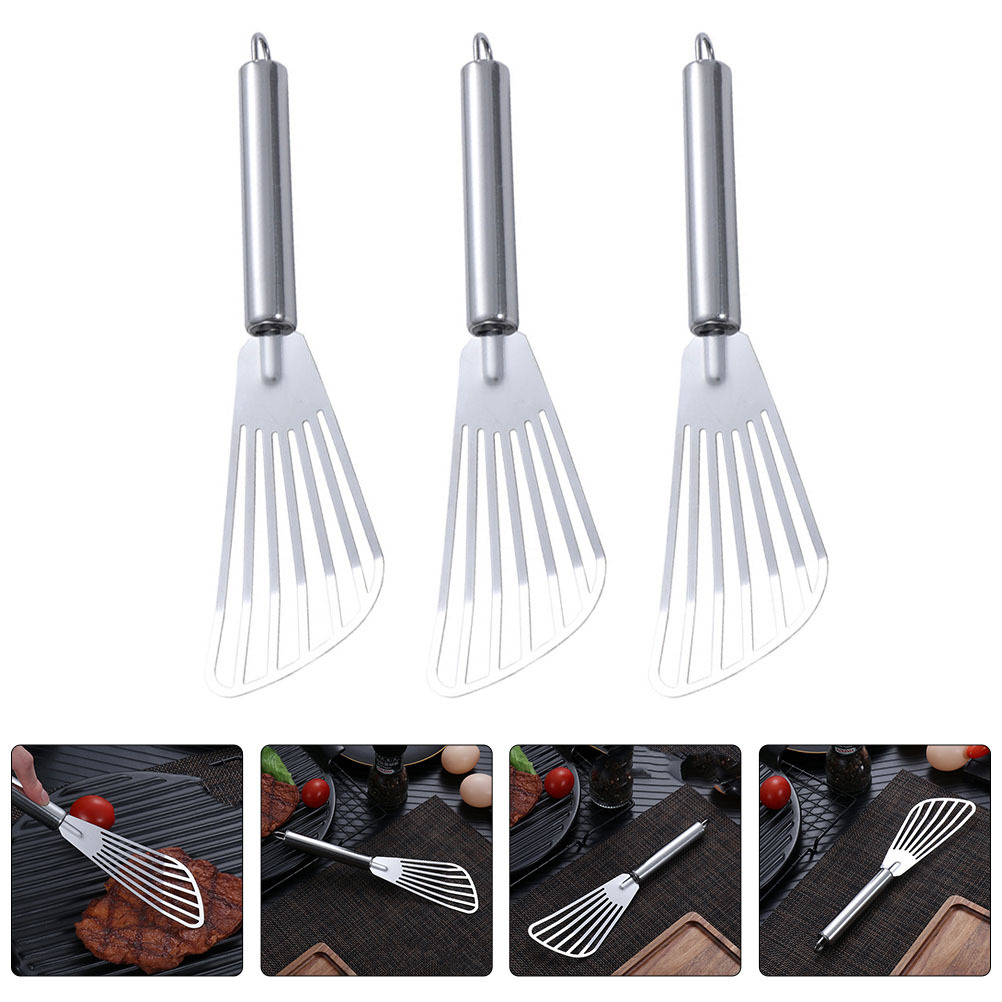 3pcs Stainless Steel Spatula F - Kitchen Gadgets For Cooking ulasan dan harga